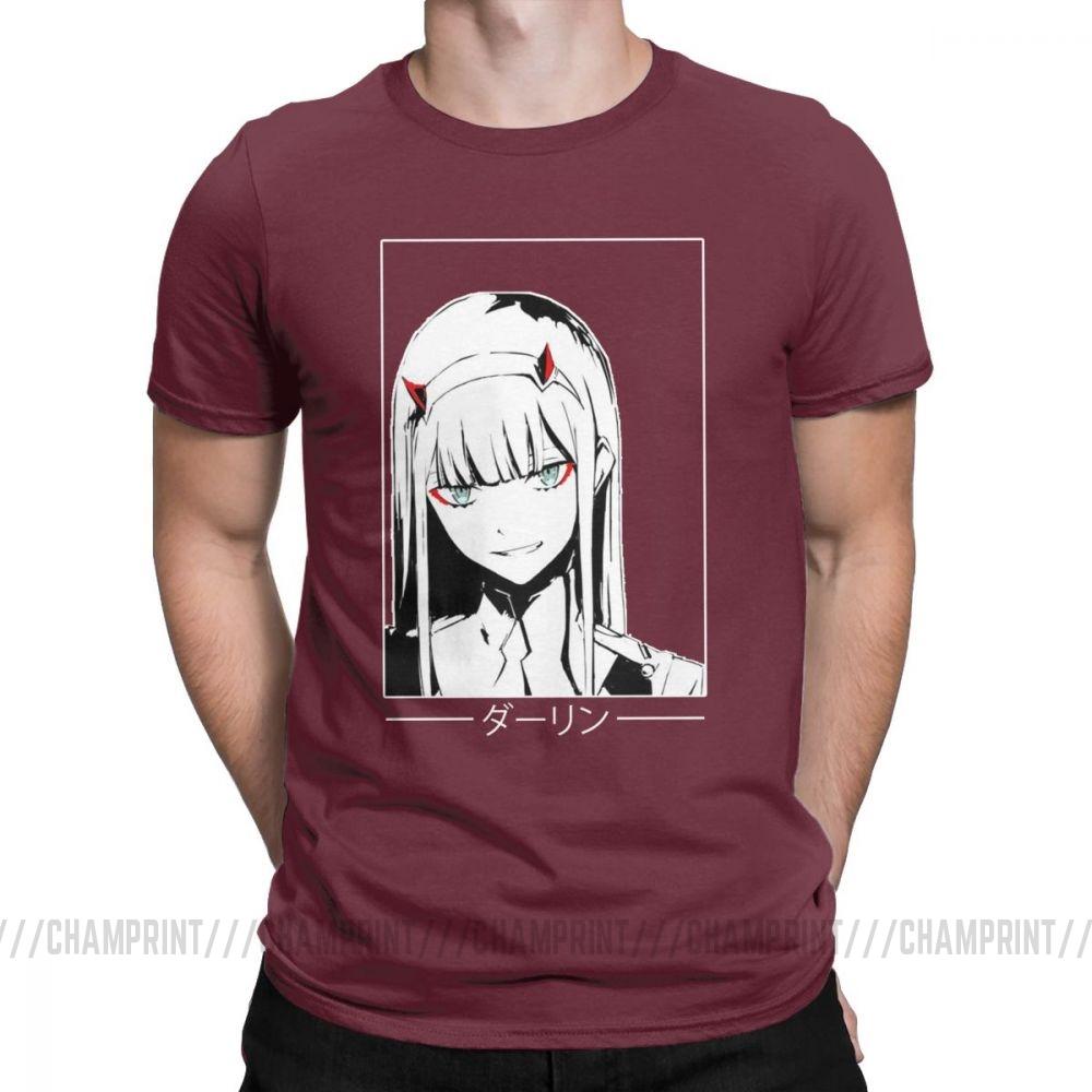 Cool Zero Two T Shirt Darling In The Franxx Movie Koszulka męska 100 bawełna