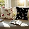 Horse Cushion Cover Linen Cushion Cover Soft Decorative Case For Sofa Home Decor