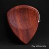Guitar Pick Plectrum Hearted Shape Picks Wood, Handmade, Groove Design