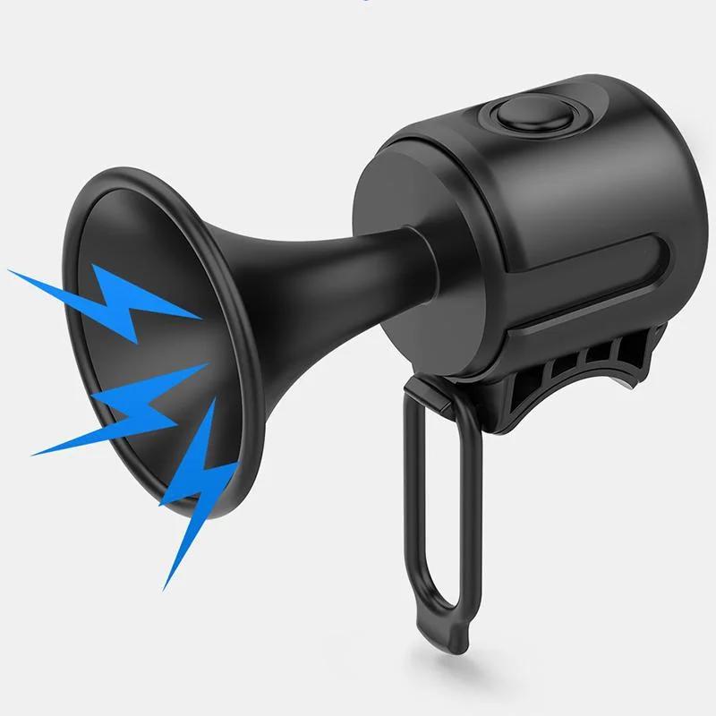 Waterproof IPX4 Bike Alarm Battery Powered Handlebar Ring Alarm Cycling Accessories Road Bike Bell