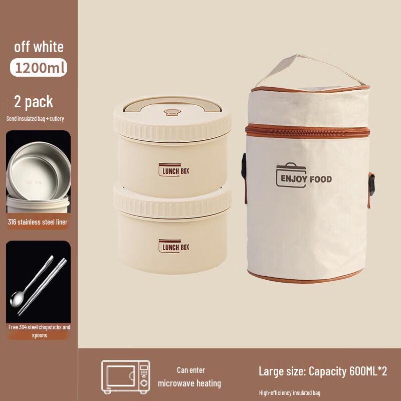 316L Stainless Steel Insulated Microwavable Lunch Box
