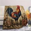 1PC Retro Floral Animal Print Flannel Blanket, High Quality All Seasons, Home Decor, Warmth and Comfort, Perfect for Christmas Gifts