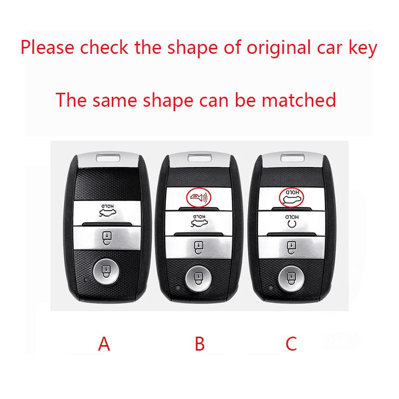 Auto Key Fob Cover Case Fit For Kia Picanto Sportage Rio 3 Cerato 4 Soul K5 Ceed Optima Seltos Sorento Genuine Leather Automotive Auto Accessories