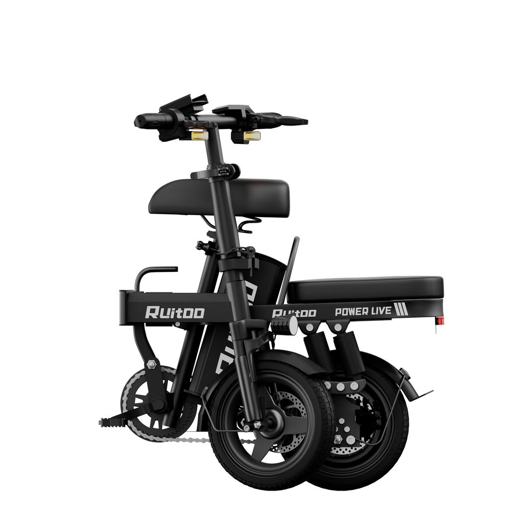 Ruitoo T14 14-palcové skladacie elektrické bicykel s batériou 48V13AH, LED displej