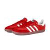 Adidas Originals SAMBA OG Slip Resistant Abrasion Resistant Low top Skateboard Shoes Unisex Red White B75806(Team634-)