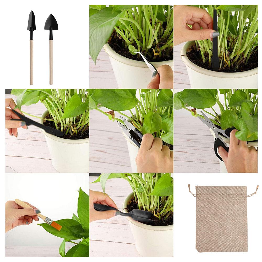 13 Pieces Plant Gardening Tool Set Transplanting Outdoor Bonsai Gardening Tools Succulent Micro Planting Tools