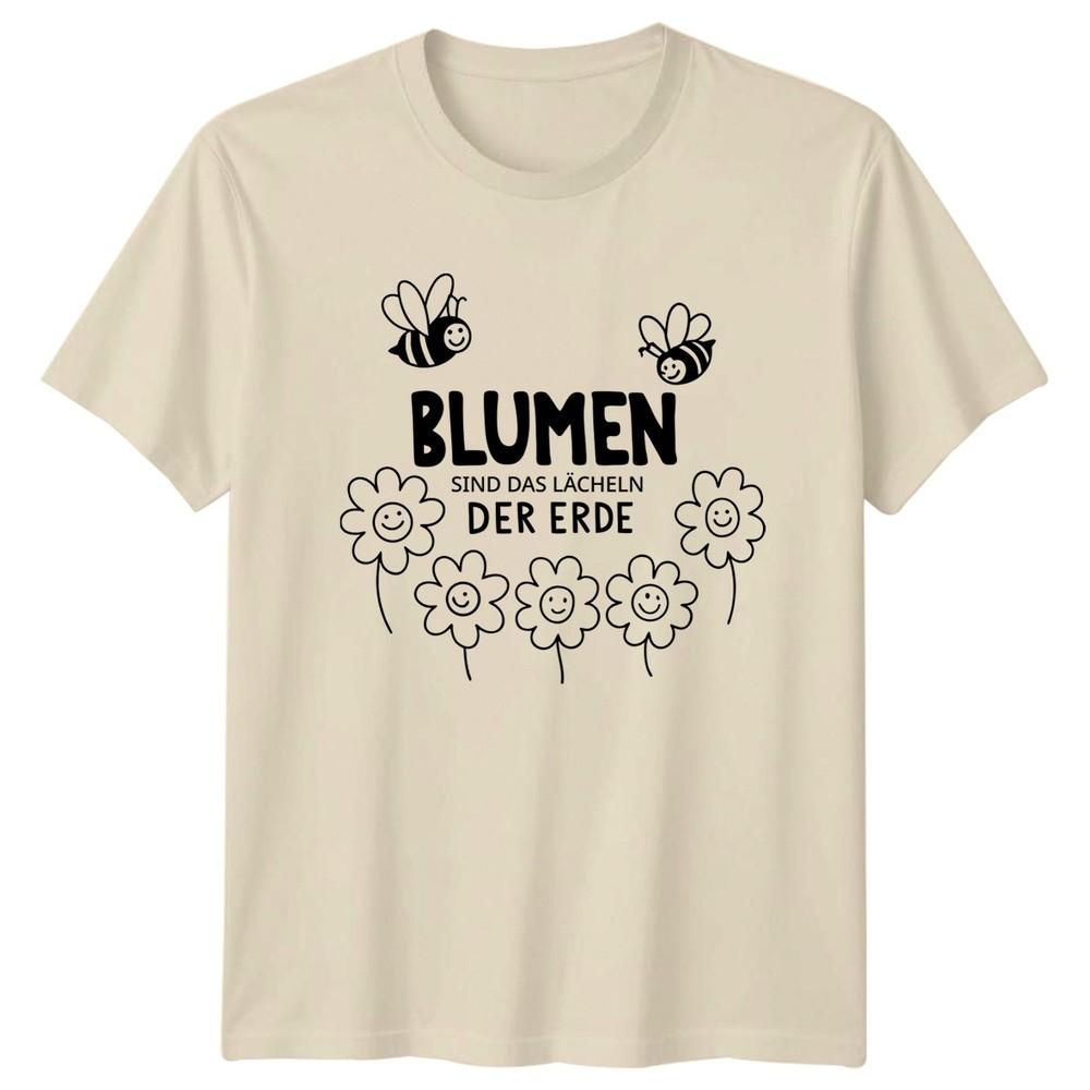 BluUnisex Sind Das Lcheln Der Unisexs TShirt Floral Gardening Mothers Day Gift