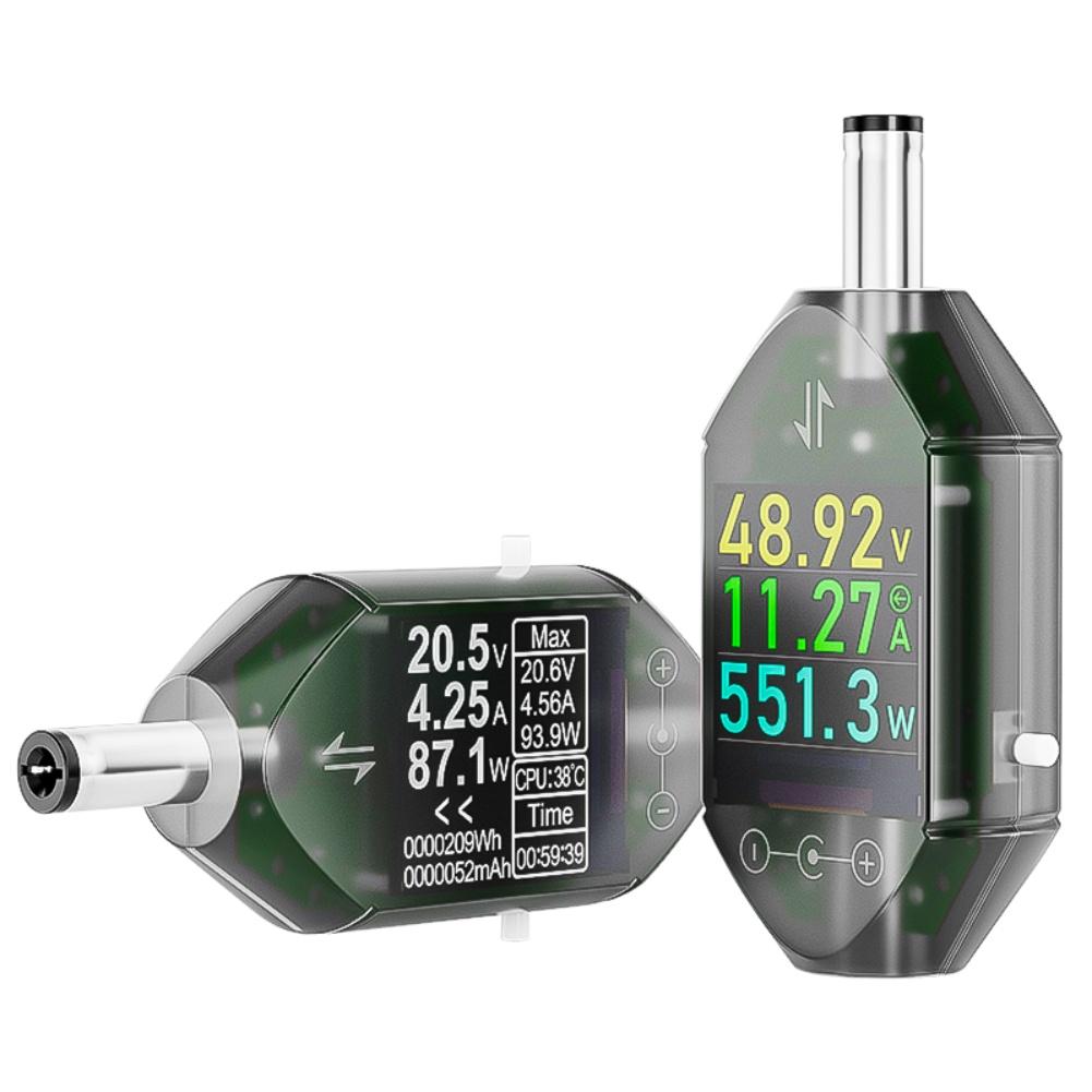 1pc 600W DT550 Digital Voltage And Current Tester DC5.5x2.5 Power Capacity Meter Color Screen Display Electrical Instruments