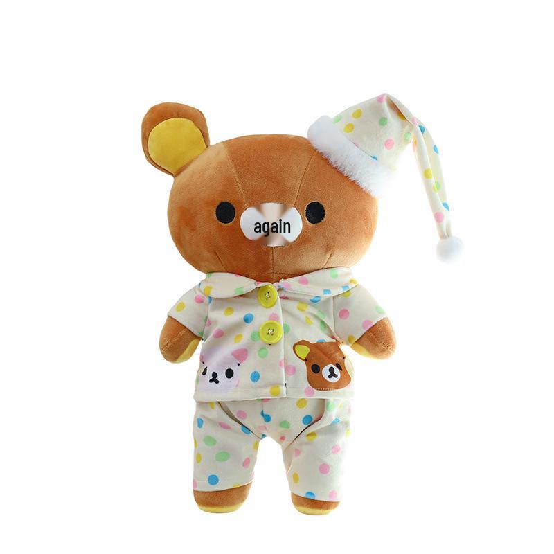 Rilakkuma Sleep-Aid Pajamas Plush Toy - Removable Cute Doll Gift for Women