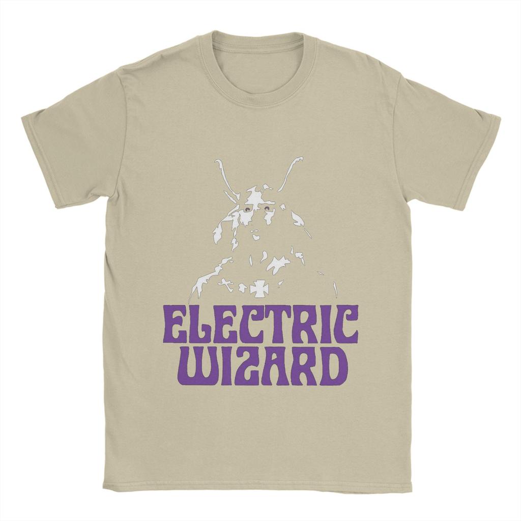 Electric Wizard T-Shirt Men Progressive Metal Cool Pure Cotton Tees Crew Neck Short Sleeve T Shirts Party Clothing
