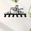 Guitar Shaped Metal Key Hanger Wall Mount Hook for Home Decor