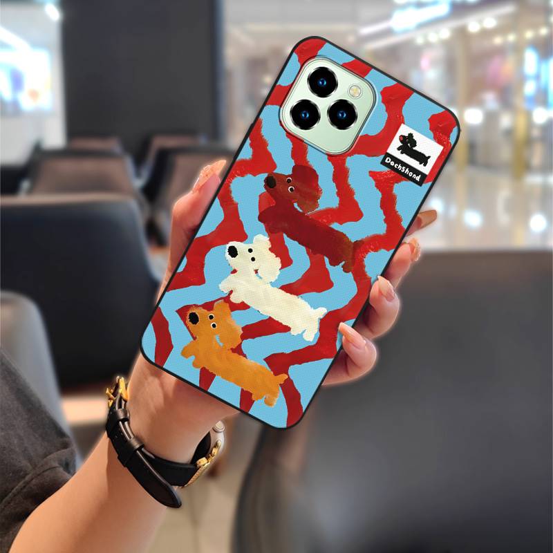 Cartoon Phone Pouch Phone Case For Oukitel C21 Pro Protective Cute Animals Shockproof Anti-dust Graffiti Durable TPU