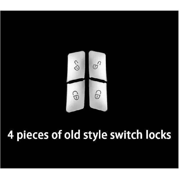 LHD RHD Car Interior Sticker For Mercedes Benz C E S Class GLC GLK GLB Central Door Lock Unlock Switch Button Cover Accessories