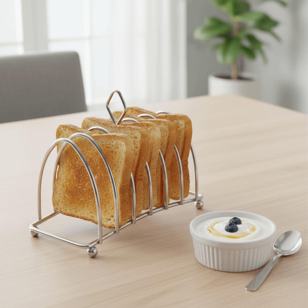6-Slices Display Bread Holder Multi-functional Bread Cooling Rack Toast Bread Rack Home Kitchen