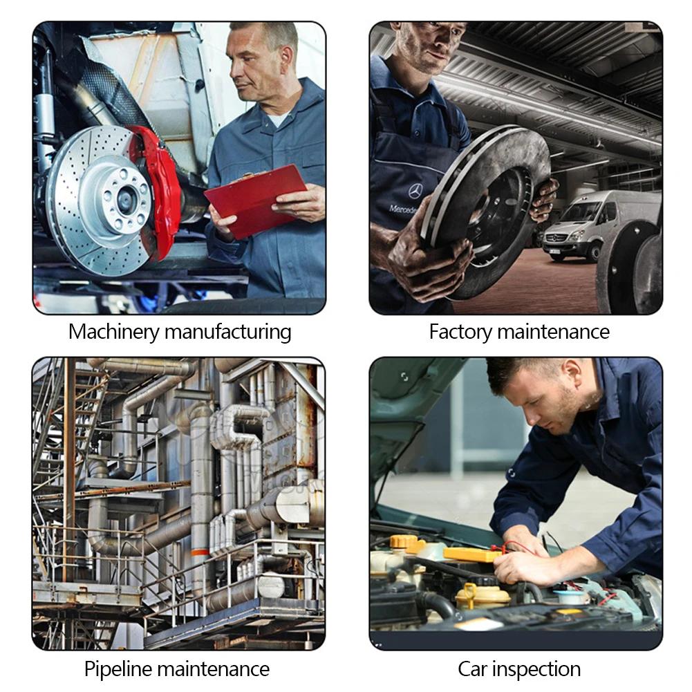 Motor-Chassis-Inspektion Auto-Reparatur-Detektor-Spiegel Multidirektionales faltbares Teleskop-LED-Licht-Reflektor-Werkzeug Universal