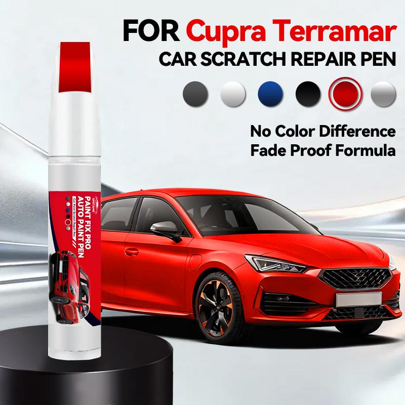 Für CUPRA Terramar Autolack Reparaturstift Lackkratzer Reparatur Zubehör Cosmos Blau Schwarz Gletschereis Weiß Timanfaya Grau Rot