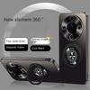 Invisible Metal Rotating Magnetic Mount Case For Honor X80 Pro Max X70 Honor Magic 8 Lite 7 Pro 6 X9D X9C Full Lens Cover