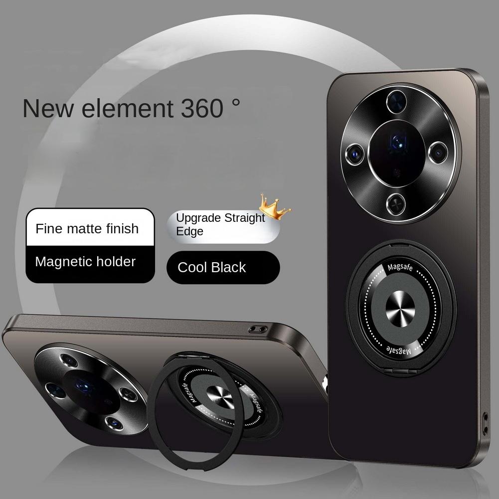 Invisible Metal Rotating Magnetic Mount Case For Honor X80 Pro Max X70 Honor Magic 8 Lite 7 Pro 6 X9D X9C Full Lens Cover
