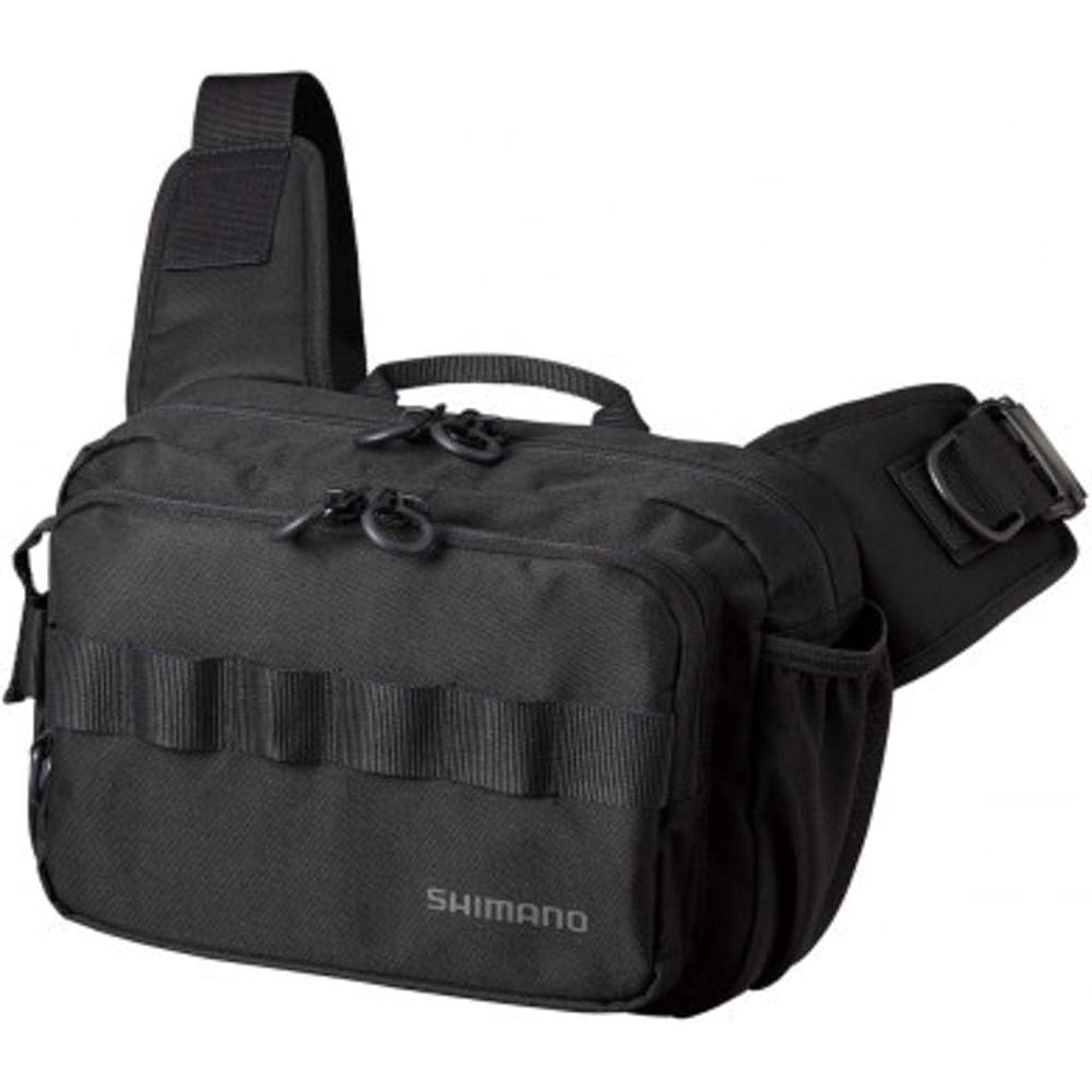Shimano BS-021T Shoulder Bag Black Durable Fabric Lightweight Design
