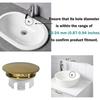 2Pcs Wash Basin Double Layer Round Overflow Plug Bath Sink Anti Overflow Rings Drain Hole Cover Easy To Install