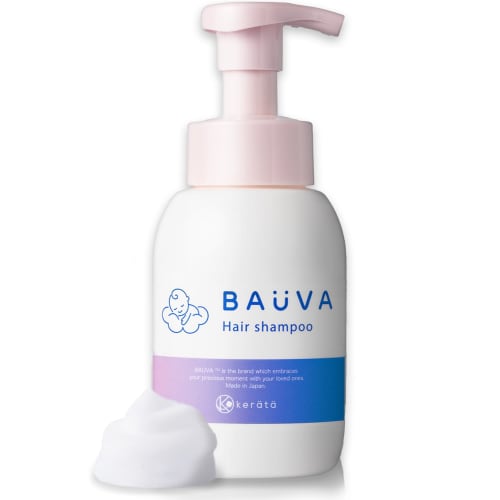 BAUVA Baby Shampoo, Developed with Dermatologists, Thick and Rich Foam, Gentle on Eyes (4-Month Supply), Moisturizes and Removes Moisture, Additive-Fr