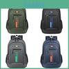Modern Unisex Nylon School Bag With Large Capacity And Striped Pattern