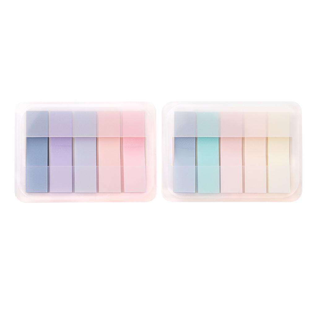 100 Sheets Page Makers 5 Colors Quick Labeling Firm Adhesion Pull Out Index Sticky Notes for Office