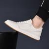 Top Layer Cowhide 2025 Autumn New Men's Casual Shoes Genuine Leather Breathable Men's White Shoes Trendy Men's Shoes