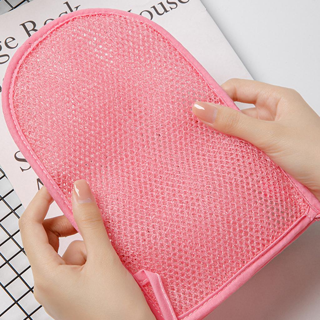 Gants de Bain pour Femmes SPA Brosse Exfoliante pour la Douche Gant Nettoyant pour le Corps Gants pour Enlever la Peau Morte Serviette de Douche Mousse Massage du Corps