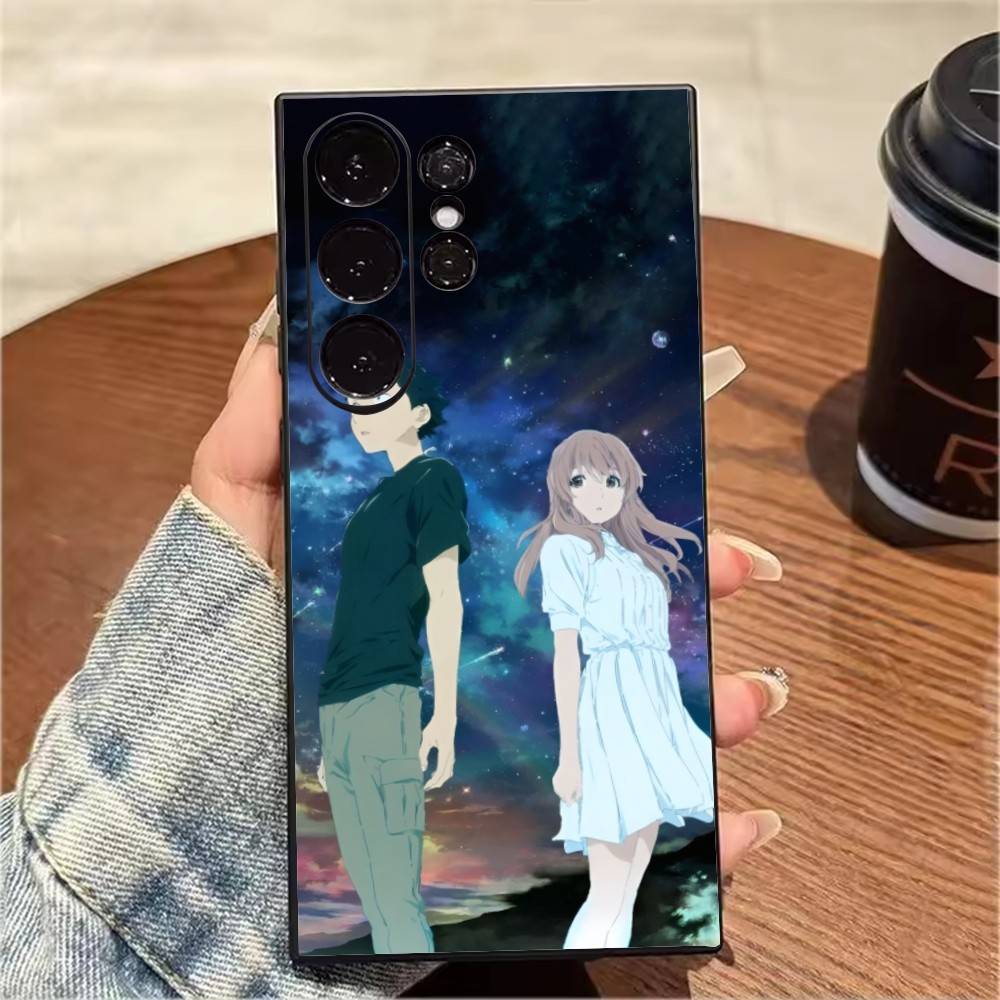 K-Koe no Katachi Anime A Silent V-Voice Phone Case For Samsung S25,S24,S21,S22,S23,S20,Ultra,S26,Plus,Fe,Note,5G Black Cover Samsung S24Plus