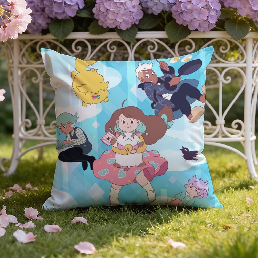 B-Bee And P-Puppycat Cushion Cover Home & Car Dual-Scene Pillow Cover: Reversible for Premium Comfort