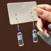 Persönliches Design Mineralwasserflasche Hängeohrringe für Damen Neue Mode Originalität Hakenohrringe Street Zirkon Accessoires