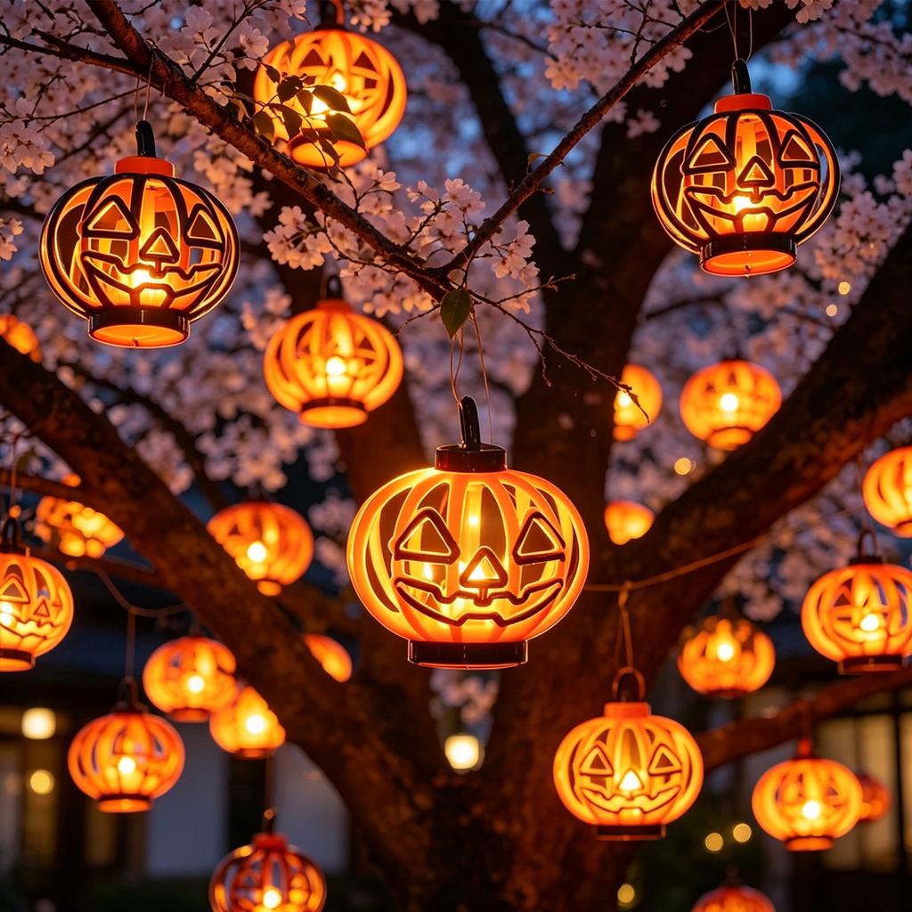 Halloween Pumpkin LED Night Light Table Decoration, Prop Candle Lamp