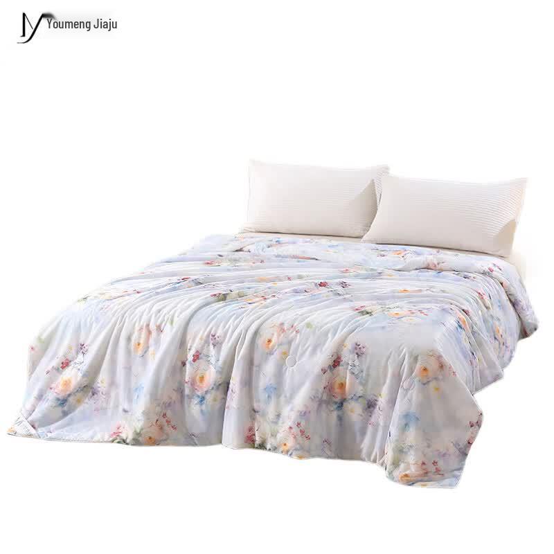 Cool-Feel Ice Silk Fiber Summer Quilt
