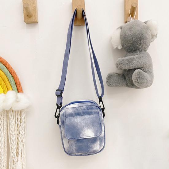 Canvas Crossbody Bag Tie-Dye Pattern Shoulder Bag with Adjustable Shoulder Strap Phone