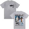 Camiseta Gráfica Unisex de Rapper Milo J Camilo Villarruel Tour 2025 para Mujer Vintage Hip Hop Moda Camisetas de Algodón Oversize Streetwear