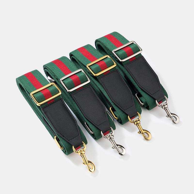 Versatile Single Shoulder Crossbody Bag Strap: Red-Blue Wide Design with Adjustable Red-Green Webbing