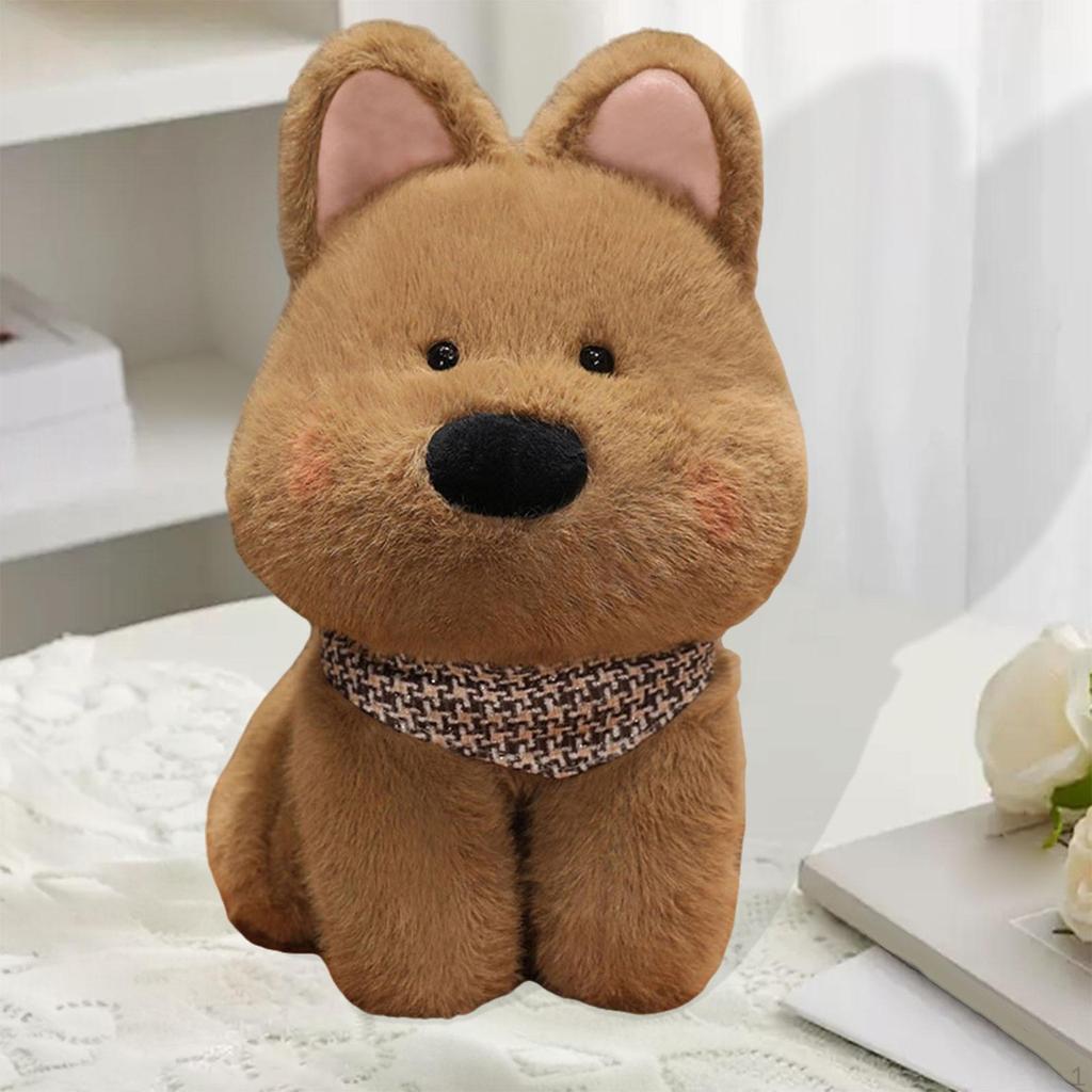 Dog Accompanied By Adorable Doll Realistic Simulation with Careful Finish And Comfortable Suitable
