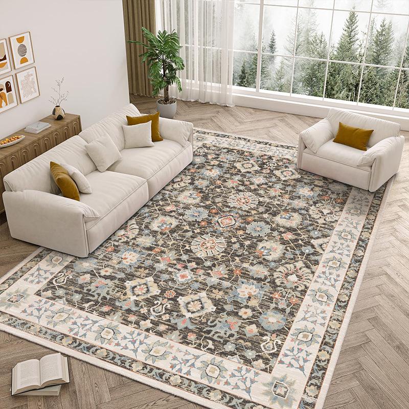 VIKAMA Bohemian Imitation Cashmere Carpet Home Decor Living Room End Table Full Floor Mat Soft Comfortable Bedroom Bed Rug