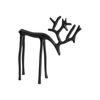 Indoor Festive Ornaments Christmas Reindeer Statue, Small Deer Sculpture Figurine, Modern Elegant Office Desk Decorations Holiday Decor for Tabletop,