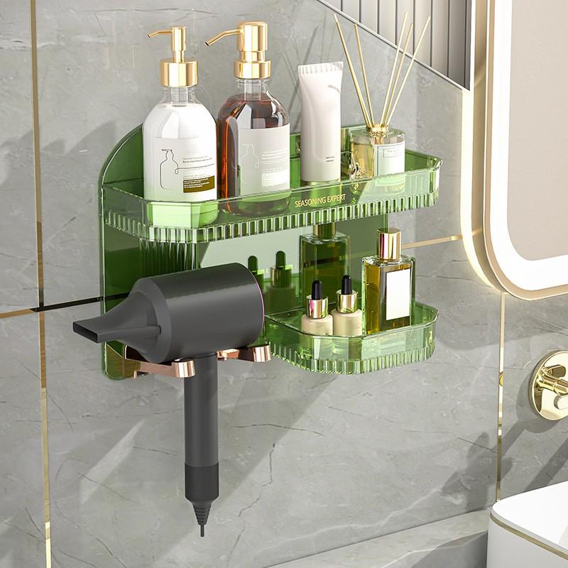 

Полки для ванной комнаты, органайзер, держатель для хранения, роскошный настенный настенный фен для домашних животных, стойка для шампуня, полка для душа, аксессуары для ванной комнаты