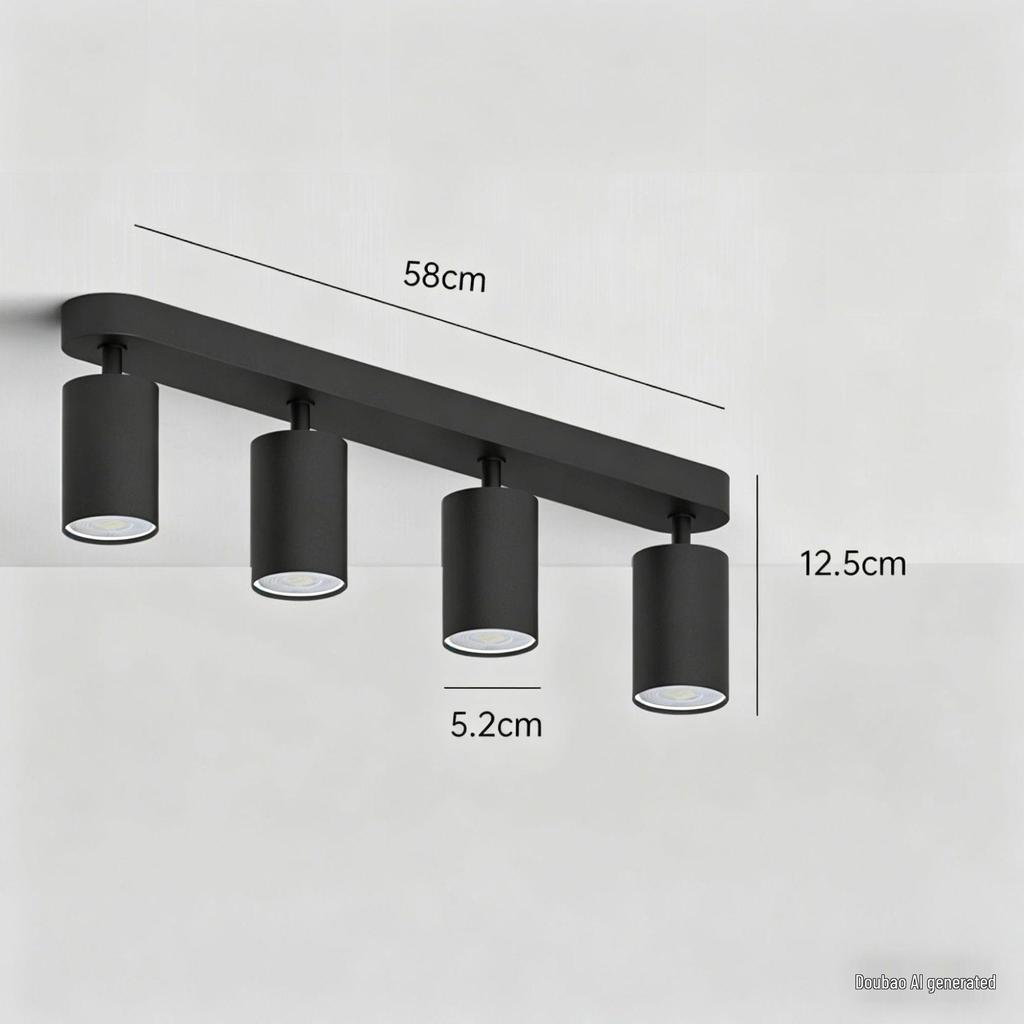 Round GU10 Surface Mounted Spotlight, Anti-Glare Minimalist Ceiling Downlight for Living Rooms, Aisles, and Cloakrooms