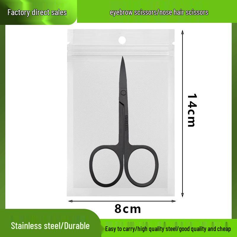 Spot Stainless Steel Eyebrow Scissors - Mirror Finish for Women's Makeup & Men's Beard Grooming