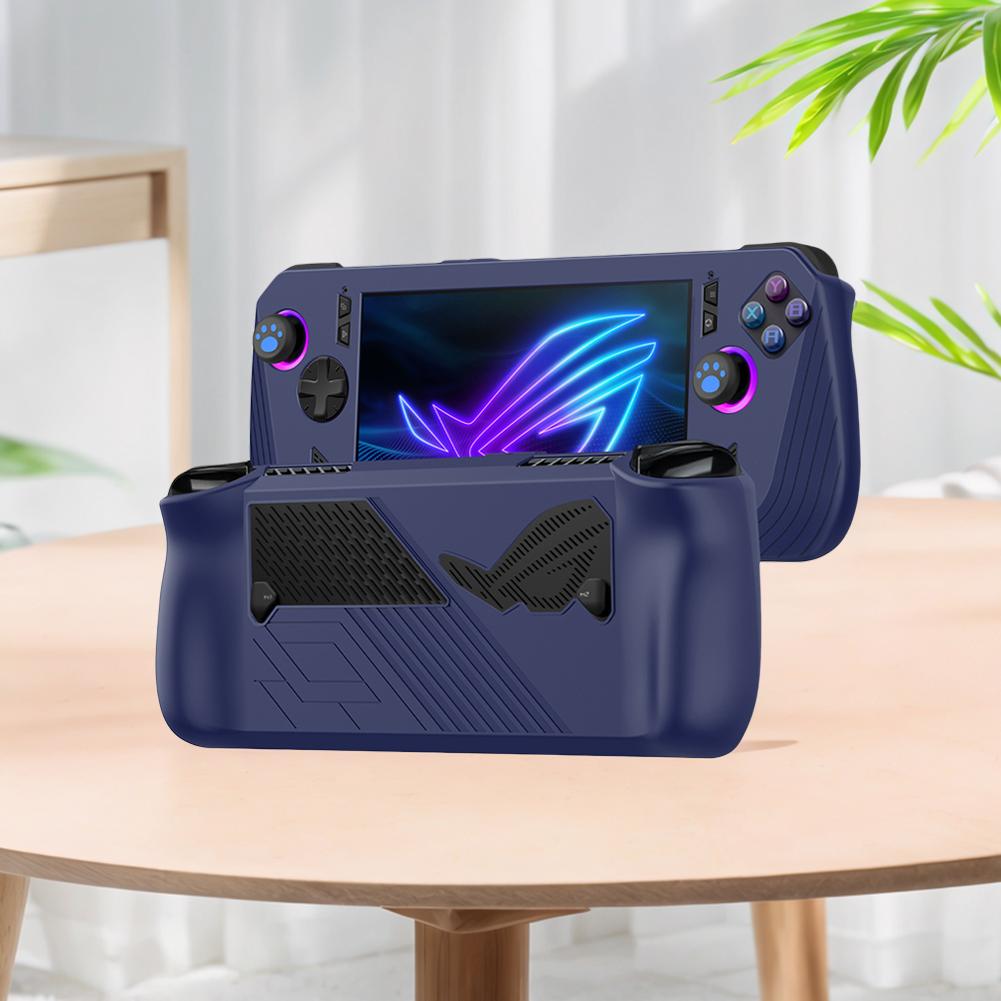 For Asus ROG Ally X Gaming Console Silicone Protective Cover Drop-proof Protector Shell Sleeve Anti-Scratch Protective Skin Case