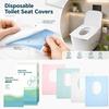 Disposable Toilet Seat Covers Extended Size Portable Hygienic Toilet Seat Paper Covers for Travel Office Public Restrooms