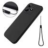 For Realme C51s 4G Case Liquid Silicone Anti-Scratch Phone Cover with Hand Strap