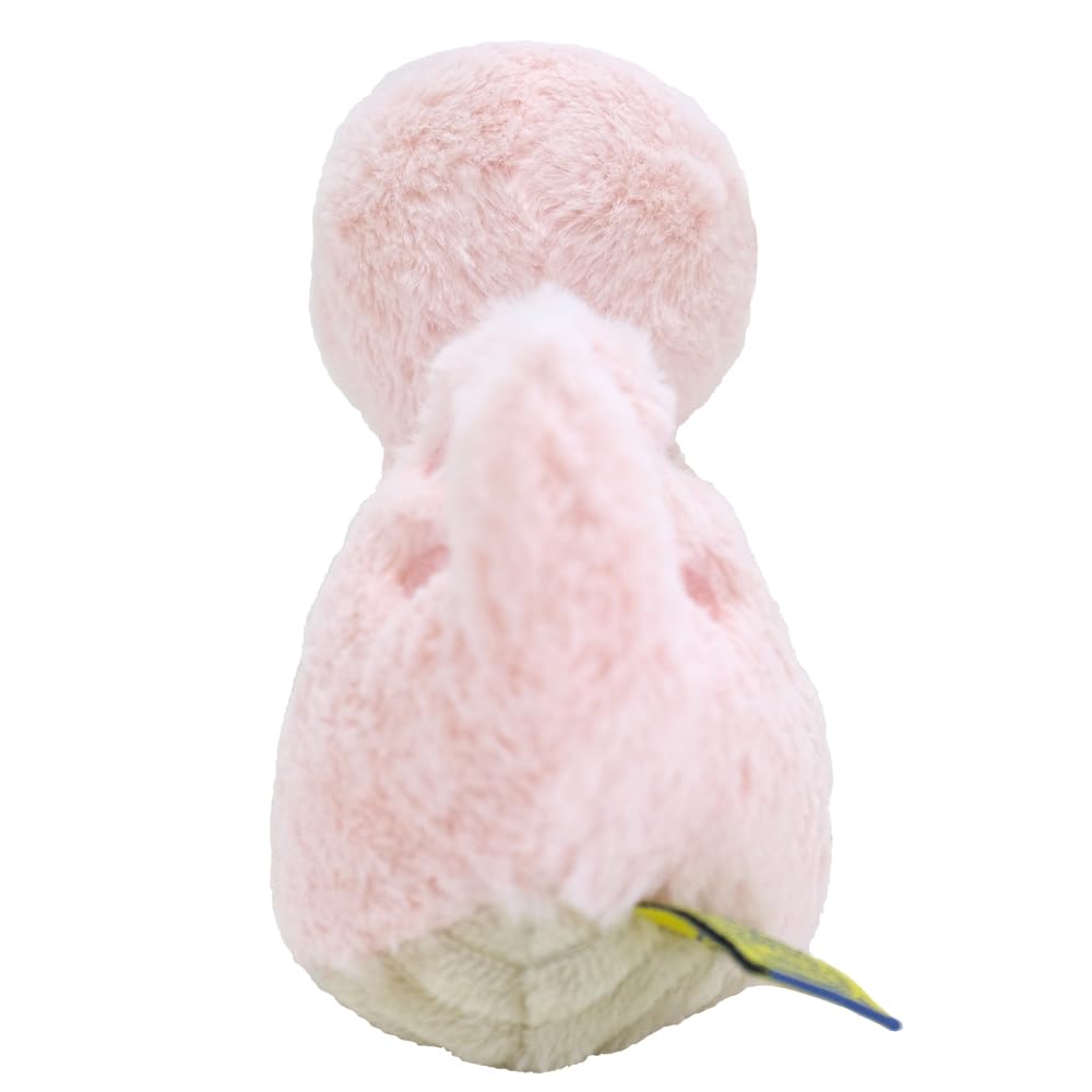 Sun Lemon Fluffies Snake Pink S Stuffed Toy Animal 7.5x18x13cm P-1123
