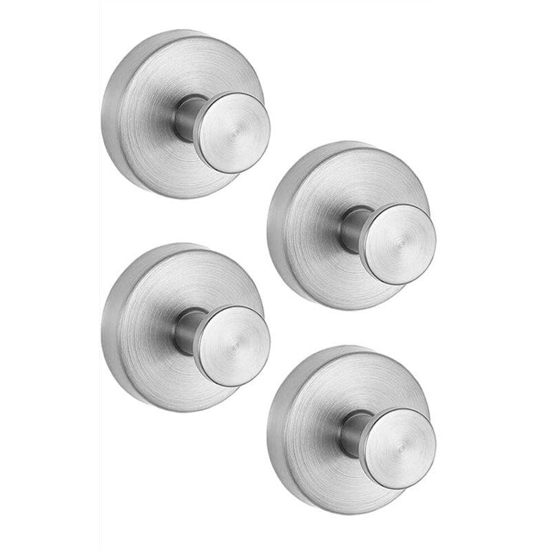 B97A-4PCS Suction Cup Hooks For Wreaths On Glass,No Drill Suction Cup Hook Holder,Wall Tile Towel Hanger For Home Bathroom