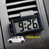 Car Interior Time Display Clock Button Battery Powered Clock Stick-On Mini Clock for Home Kitchen Bathroom