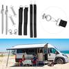 RV Tent Windproof Fixed Set Windproof Tent Line + Tent  Fixing Clips For Outdoor Camping Tents Sun Shades RV Awnings And Hiking